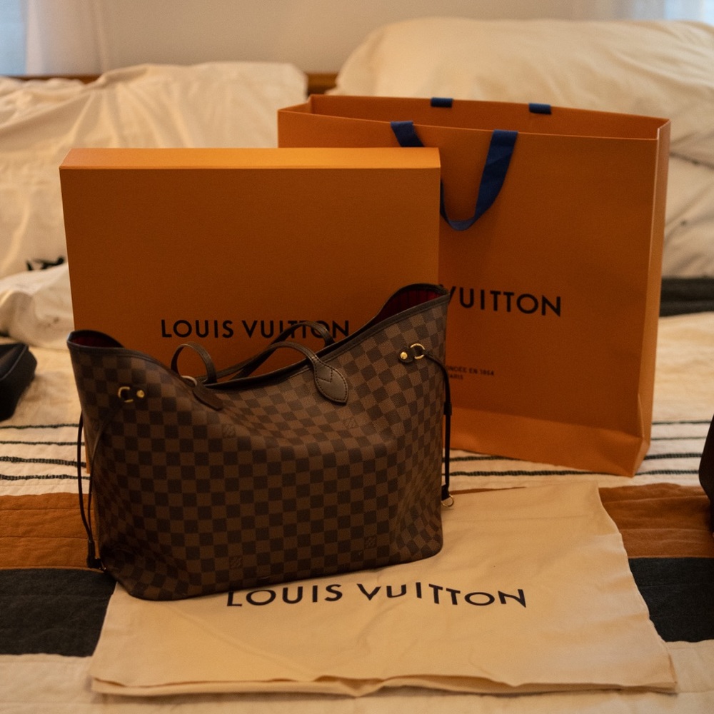Neverfull GM Damier Ebene with Insert